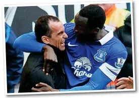  ?? IAN HODGSON ?? New lease of life: Belgium boss Martinez with Lukaku at Everton (left)