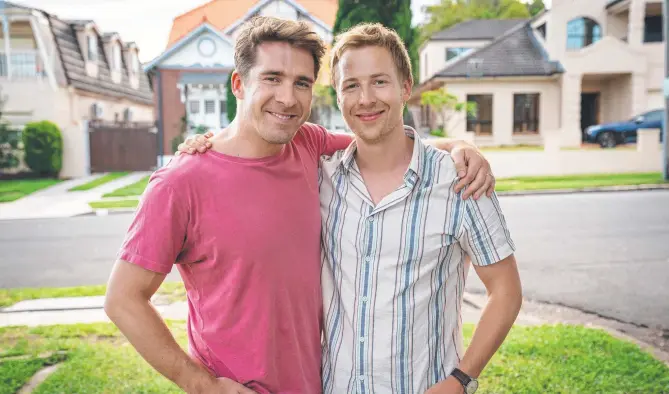  ?? Picture: Supplied ?? Hugh Sheridan as Ben and Angus McLaren as Nathan in Back To The Rafters.