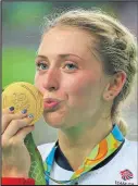  ??  ?? British cycling star Laura Trott helped herself to two gold medals in Rio