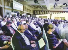  ?? Ahmed Ramzan/ Gulf News ?? Delegates at the third Annual Meeting of the Global Future Councils in Dubai yesterday.