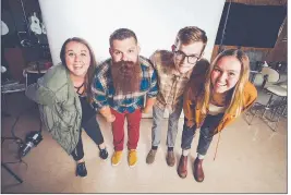  ?? (Courtesy Photo) ?? The heart of Americana band National Park Radio is comprised of Kerrie and Stefan Szabo (from left), but their new EP, “The Road Ahead,” includes last summer's touring partners, Riley and Grace Slayden.