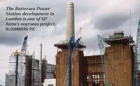  ?? BLOOMBERG PIC ?? The Battersea Power Station developmen­t in London is one of SP Setia’s overseas project.