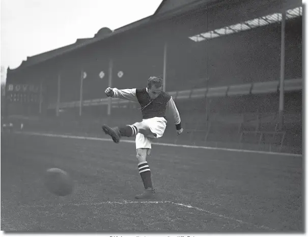  ??  ?? Eddie Lowe getting in some practice at Villa Park