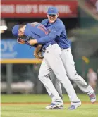  ?? DAVID KOHL/USA TODAY SPORTS ?? Anthony Rizzo and Kris Bryant, who both think they’ll be friends for life, say baseball gives them a platform that they can use and reach a lot of people.