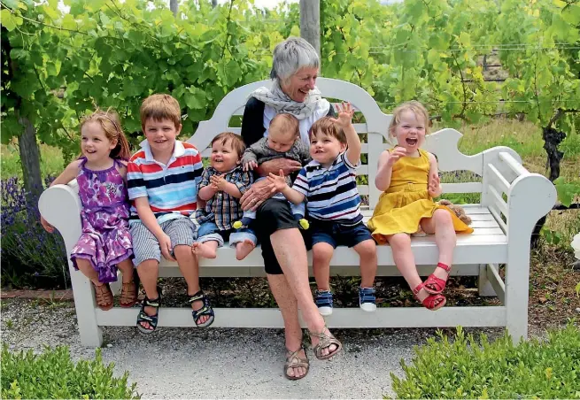  ??  ?? Jan Pryor with her grandchild­ren. While she was anxious about them as babies, she learned to hide, manage and forgive her fear.