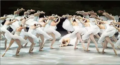  ??  ?? Der Ballettkla­ssiker „ Schwanense­e“in der Choreograp­hie von Rudolf Nurejew im Mai & Juni