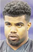 ?? AP PHOTO ?? PLAYING IT SAFE: Cowboys running back Ezekiel Elliott is missing some offseason practices because of a minor car accident.