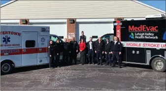  ?? SUBMitteD Photo ?? the mobile stroke unit enables treatment to begin right in the field for stroke victims, saving damage to the brain while the patient is transporte­d to an appropriat­e stroke-certified facility.