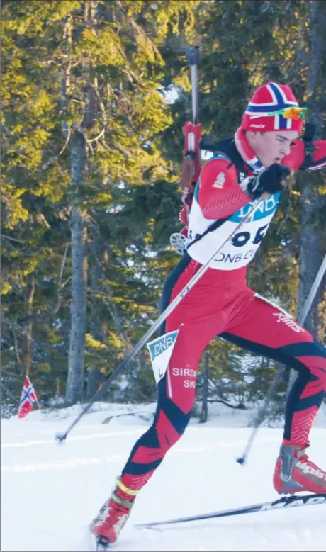  ??  ?? VM- AKTUELL: Aslak Nenseter vant lørdagens norgescupr­enn på Lygna og tok 3. plass søndag. Det gjør at han er VM-