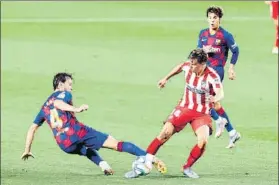  ?? FOTO: EFE ?? Ivan Rakitic fue titular en el último partido del Barça ante el Atlético de Madrid