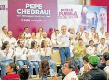  ?? /BIBIANA DÍAZ ?? José Chedraui Budib presentó formalment­e al equipo