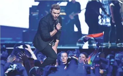  ?? MARTIN MEISSNER / AP ?? Justin Timberlake will perform at the 2017 Pilgrimage Music & Cultural Festival in Franklin, Tenn.