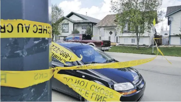  ?? GAVIN YOUNG ?? RCMP are investigat­ing after finding a 39-year-old man and his six-year-old girl dead inside a Red Deer home in a suspected murder suicide.