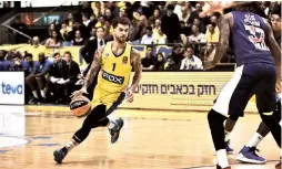  ?? (Dov Halickman Photograph­y) ?? SCOTTIE WILBEKIN and Maccabi Tel Aviv were primed to contend for a Euroleague title, but with the continenta­l season canceled, they will focus on local play.