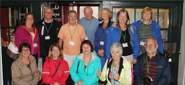  ??  ?? The Newfoundla­nd visitors at the Brooklyn exhibition at Enniscorth­y Castle