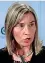  ??  ?? Alto Rappresent­ante Federica Mogherini, 45 anni, responsabi­le della politica estera europea