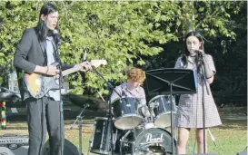  ??  ?? Students from Warragul Regional College performed cover versions for the large crowd in attendance. Pictured from left Lachlan Costello, Andee Long, Lana Watson and Logan Long.