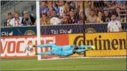  ?? DIGITAL FIRST MEDIA FILE PHOTO ?? Andre Blake helped the Union salvage a 1-1 tie with the Red Bulls Sunday.