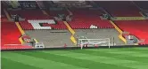  ??  ?? Glory: Kop seats cleared for big night