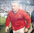  ?? AP FILE PHOTO ?? Ohio State coach Urban Meyer: “I followed by heart and not my head.”