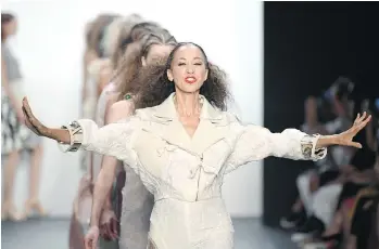  ?? FRAZER HARRISON/GETTY IMAGES ?? Pat Cleveland walks the runway at the Son Jung Wang Runway during New York Fashion Week: The Shows at The Dock in 2016. “Why should you give up something you like to do when you can still do it? Until your last pinky doesn’t work, you should do...