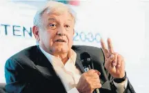  ?? HENRY ROMERO/REUTERS ?? Dianteira. López Obrador: favorito na eleição de julho