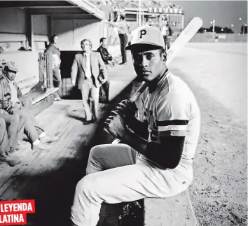  ?? Archivo / Luis Ramos ?? Roberto Clemente falleció el 31 de diciembre del 1972, exactament­e 50 años atrás este próximo sábado, pero su ejemplo en vida y sobre todo en su muerte sigue moldeando la manera de pensar y vivir de muchos peloteros en las Grandes Ligas.