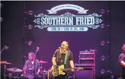  ?? Picture: Steve MacDougall. ?? Steve Earle and the Dukes perform at the Southern Fried Festival in 2018.