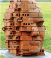  ?? ?? Tribute: The brick statue