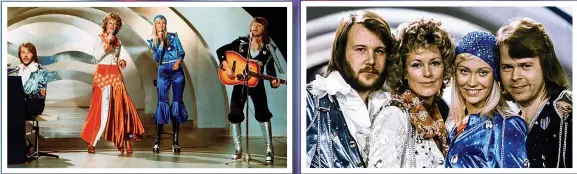  ?? ?? Winner takes it all .... Abba storming Eurovision 1974 in Brighton with Waterloo. Right, the Swedish hitmakers after their victory