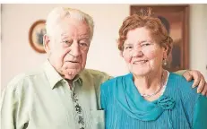  ?? FOTO: HEROLD ?? Helmut und Leonore Loewnich sind seit 65 Jahren verheirate­t.