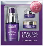  ??  ?? Cosme Decorte Moisture Liposome Trial Kit, RM99