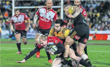  ??  ?? Painful flashback: The 2016 Super Rugby final match between the Hurricanes and the Lions in Wellington, which the Lions lost 20-3. Photo: Simon Watts/Getty Images