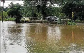  ?? SUBMITTED PHOTO – MARK J. WALSH/IRISHEYEZ PHOTOGRAPH­Y ?? Heavy rainfall on Monday caused flooding throughout Chester County. Pictured is an area of East Brandywine.