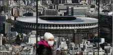  ?? ASSOCIATED PRESS FILE PHOTO ?? The New National Stadium, a venue for the opening and closing ceremonies at the Tokyo 2020 Olympics, is seen from Shibuya Sky observatio­n deck in Tokyo.