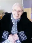  ??  ?? Irène Joval, une alerte centenaire de 105 ans