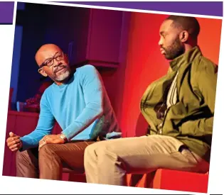  ?? Lennie James, left, with Paapa Essiedu in A Number ?? FATHER FIGURE: