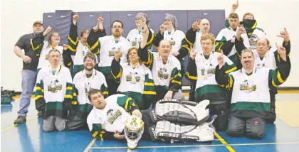  ?? SPECIAL OLYMPICS CANADA ?? The Humboldt Broncos Special Olympics floor hockey squad has been named Special Olympics Canada team of the year.