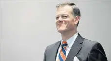  ?? ROB FOLDY/GETTY IMAGES ?? UF athletics director Scott Stricklin is in his fourth year leading the Gators’ sports programs.