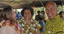  ?? Photo: Ronald Kumar ?? Jennifer Poole (left) Permanent Secretary for Women, Children and Poverty Alleviatio­n with Arieta Delakai and Senior Citizens Home resident, Semesa Lewai, 83 during the Internatio­nal Day of Older Persons celebratio­n at Suva Bowling Club on October 1, 2019.