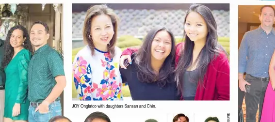  ?? ?? JOY Onglatco with daughters Sansan and Chin.