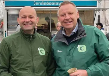  ?? ?? Søren Pape Poulsen hjalp Lars Storgaard under kommunalva­lget i 2021, der endte med, at Storgaard blev borgmester. Privatfoto
