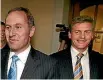  ??  ?? The last National government­s, under John Key and Bill English, held off real action on NZ Super.