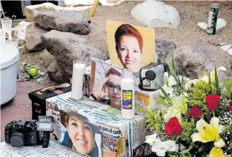  ?? / ARCHIVO ?? Año con año, la familia de la periodista y varios colectivos de comunicado­res recuerdan la memoria de Miroslava Breach