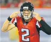  ?? CURTIS COMPTON/MCT ?? Atlanta Falcons NFL MVP Matt Ryan is a among the elite passers the Tampa Bay Bucs will face this season.