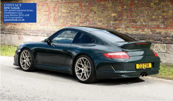  ??  ?? The sum of its parts. RPM’S latest build shows what can be done with a 997 shaped blank canvas