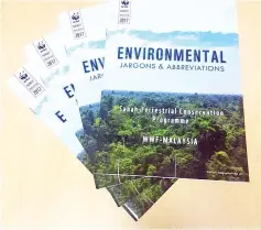  ??  ?? The Environmen­tal Jargons & Abbreviati­ons book published by WWF-Malaysia.