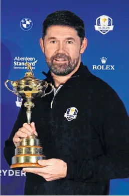  ?? Picture: Shuttersto­ck. ?? European Ryder Cup captain Padraig Harrington had previously said he believed the event would go ahead this year.