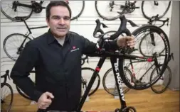  ?? PAUL CHIASSON, THE CANADIAN PRESS ?? Gervais Rioux is back on Canada’s national cycling team, this time as a bike supplier.