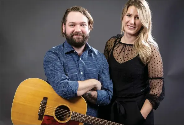  ?? ERROL McGIHON ?? Jonathan Chandler and Olenka Bastian, the folk duo Silent Winters, are celebratin­g the release of their album The Duke Hotel with a show next week at the Gladstone Theatre.